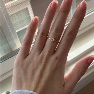 Rose Gold Ring Sun Ring Rose Gold Jewelry